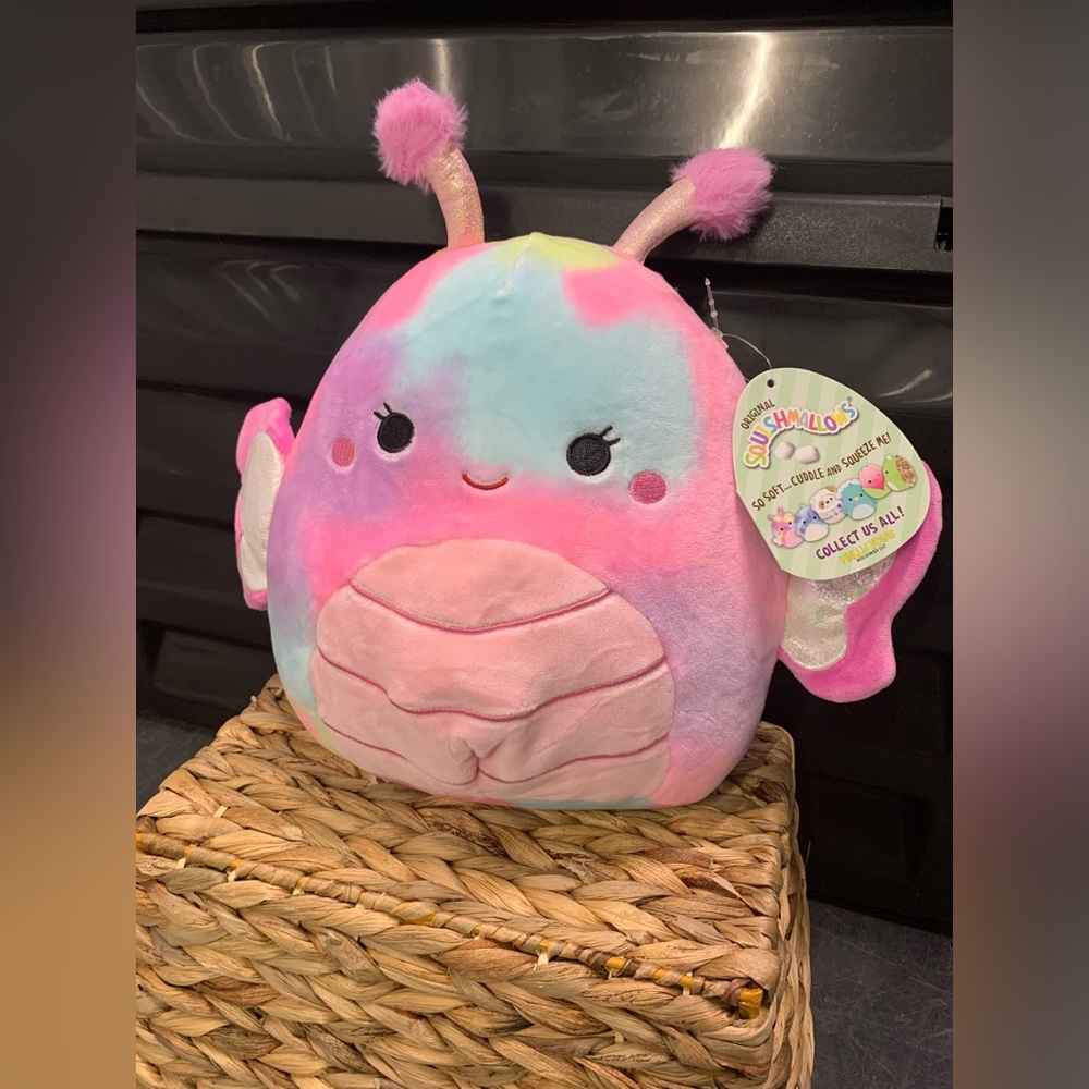 Iris the butterfly Squishmallows Pink Purple Blue  Stuffy Stuffed Animal Kids
